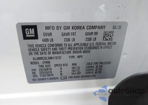 KL4MMCSL3NB113137